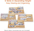 Set 4, Set plusvivo Domino Racks with Stand of Mexican Train Dominoes Trays Wooden Domino Holders for Mexican Train