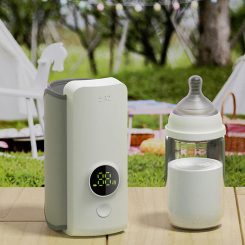 Depisuta Portable Bottle Warmer, USB Rechargeable Constant Temperature Universal Portable Milk Heater, Night Time Auto