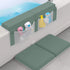 Kneely Bear Elbow Set 1.5 Baby Bath Kneeler & Rest Pad Extra Thick Cushion, Non-Slip Mat with Quick-Dry Cover & Storage