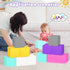 Foam Blocks for Toddlers, Colorful Soft Building Blocks for Kids, 12 Pieces
