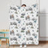Watercolor Dragons Fairytale Baby Blanket for Boy Girl Dragon Wings Leaves Moon Clouds Flannel Receiving Blankets Soft Swaddle Blanket Toddler Newborn Daycare Infant Bed Wrap Crib Blanket 30x40 by Hwmmbh