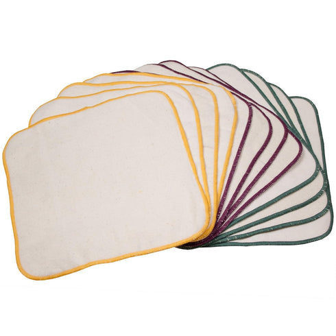 OsoCozy Terry Flannel Baby Wipes. Two Layered. Terry Velour on a Flannel
