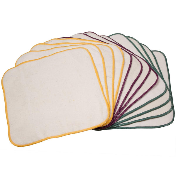 OsoCozy Terry Flannel Baby Wipes. Two Layered. Terry Velour on a Flannel