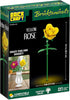Set 104 Brickcraft Bricktanicals Yellow Rose Building Piece Flower Stem Model, Compatible Brick Bouquet Kit for Adults