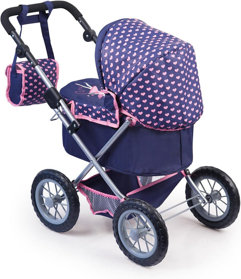 Bayer Design Baby Doll Trendy Pram - Blue, Pink