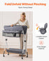 VEVOR Baby Changing Table, Foldable Diaper Change Station with Side Basket, Adjustable Height Changing Table