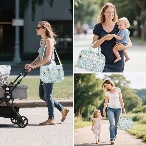 Momcozy, rain bunny Cotton Quilted Wearable Breast Pump Bag Compatible With Elvie, Willow and Pumping Bag for Work