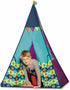 B. toys Starry Sky Tent - Blue Indoor & Outdoor Play Tent for Kids, Pretend Play with Built-in Light, 3 Years +