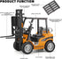 NOVAFUSION 3 Forklift Toys for Kids Construction Truck Forklift,Metal DieCast Forklift Toy,Pull Back Fork Lift Toy