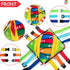 teytoy Sensory Buckle Pillow Toys for Toddlers, Montessori Fidgets, Travel Toys 1-3, Learning Fine Motor Skills &