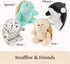 1 10 GUND Nuri Leopard Seal Plush, Premium Stuffed Animal for Ages and Up, White/Gray