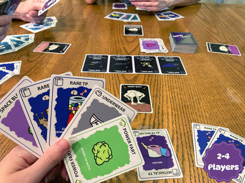 8-12, Butts in Space: The Card Game - Fun Gift for Families, Kids Ages Teens, Grandmas, Grandpas, and Old Maids