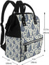 TZTTZT Backpack, Mommy Vintage Blue Paisley Print Diaper Bag Toddler Baby Girl Boy Diaper Bag for Mom Dad, Bags Travel