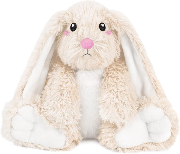 Bunny Microwavable Stuffed Animal 1.5 lb Unscented Heating Pad Plush, Soft Cozy