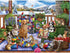 Bits and Pieces - 500 Piece Jigsaw Puzzle for Adults - Porch Pets Fun - 18" x 24" by Artist Mary Thompson