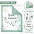 Set, 4-Piece Set, Set, Green Leaf Crib Bedding Baby Boy Bedding Neutral Nursery Bedding Fitted Crib Sheet, Crib Skirt