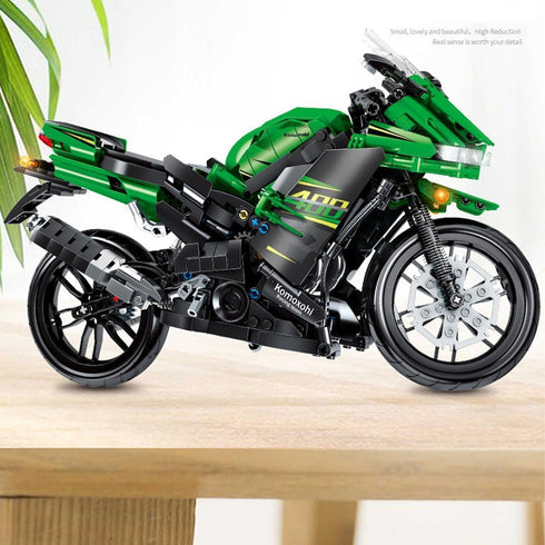 Pasyru Technology Motorbike Building Set, 862 Pcs Superbike for Kawasaki Ninja 400 Model Building Toy