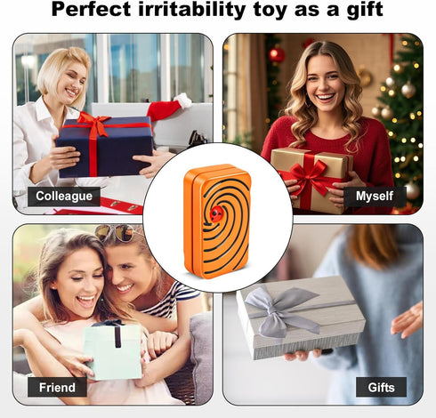 Magnetic Fingertip Slider -Infinite Magnetic Slider, EDC Fingertip Toy, Metal Portable Stress Relief Tool for Adults