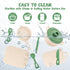 11Pcs Sets,Cooking Set 1-3,Green TYRY.HU BPA Free Kids Play Kitchen Accessories Toy, Silicone Pretend Play Food Toys