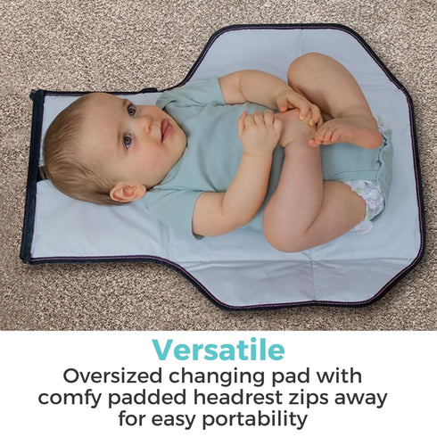 Toddleroo by North States - Travel Changing Pad: Portable Diaper Changing Pad for Baby - Foldable Changing Mat
