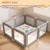 Floor,50x50 Inch Baby Play Mat for Soft Padding Crawling Mat, Foldable and Machine Washable, Thick for Babies