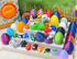 Generic 24 Pack 3D Prefilled Easter Eggs with Printed Articulated Animals Inside - Reusable Vending Machine Toy Easter