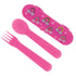 Nuby Toddler Utensils with Travel Case - Self-Feeding Fork & Spoon Set