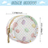 PYBUG Macarons Round Pacifier Storage Case, Polyester & TPU Lined with Hook Buckle, Pacifier Container Box for Baby