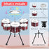 Set, 5 Set 3-5 Upgraded Kids Drum Piece Toy for Toddlers Band Rock Jazz Drum Musical Instrument Toys for Boys Girls