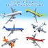 6 Pack, 3 4-7 8-12, Toy Airplane Diecast Airplane Toy for Boys Age Alloy Planes Model/Glider Planes/Airlines Plane Toys