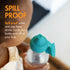 4 4 Boon Snug Sip Universal Water and Juice Silicone Bottle Toppers - Soft Spout Conversion Caps with Spill Proof