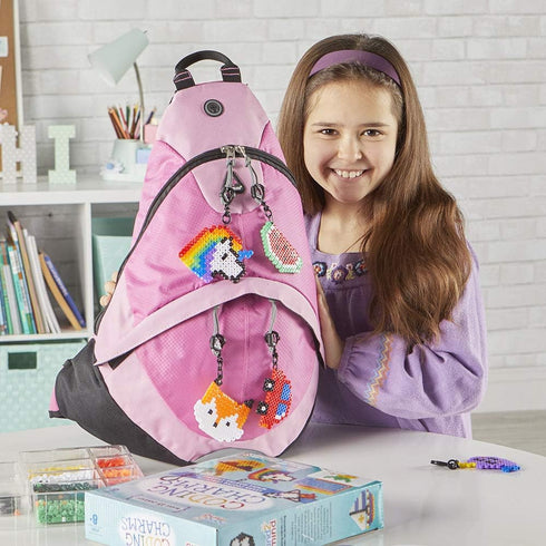 hand2mind-93398 Coding Charms, 15 Science Experiments, Activity Book, Fuse Bead Kit for Kids Ages 8-12