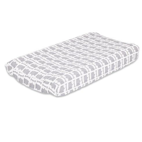 The Peanutshell Grey Owl Changing Pad Cover