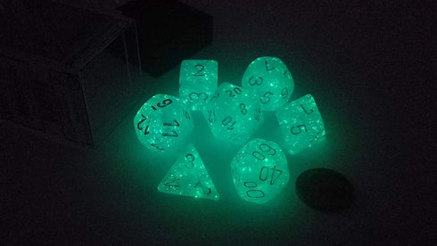 Luminary 7-Die Set Polyhedral Sky-Silver