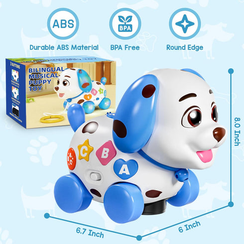 1 6-12-18 1 1st Musical Toy for Year Old Boy Girl, Baby Toys Months, Puppy Toddler Learning for Year Old Boy Gifts