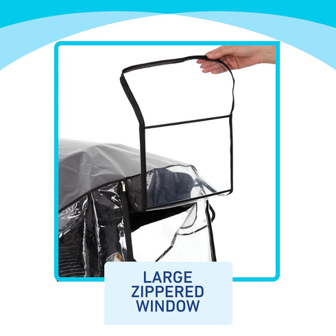 Graco Universal Deluxe Weather Shield with Zippered Window, Baby Rain Cover, Universal Size for Most Strollers,