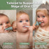 Set Haakaa Silicone Crab Baby Teether&Training Toothbrush Oral Care Kit