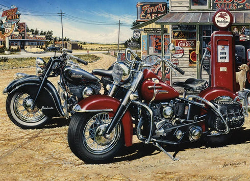 Cobble Hill 1000 Piece Puzzle - Two for The Road - Sample Poster Included