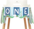 UOAOU 1st 1st Golf One Birthday High Chair Banner - Golf Birthday Decorations,Boy High Chair,Hole In One First