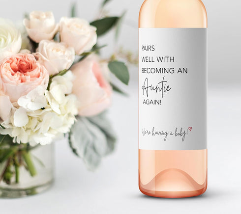 Roseum Collections SET 6 Pairs Well With Becoming Grandparents Auntie Uncle AGAIN of Second Pregnancy Announcement