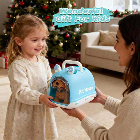 3 4 5 6 Set, 3-8 TONZE Robot Dog Toy for Girls Kids Year Old, Interactive Walking Barking Realistic Robot Puppy Toys