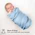 100% 6-Pack Bare Home Flannel Receiving Blanket, Premium Cotton Flannel Receiving Blankets, Flannel Receiving Blankets