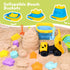 1-3 2 4-8, AuntyFey Beach Sand Toys for Toddler with Trucks, Collapsible Beach Toys for Kids Ages Sandbox Toys