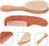 Set: Newborn Hair Care Wooden Brush & Comb for Gentle Scalp Care