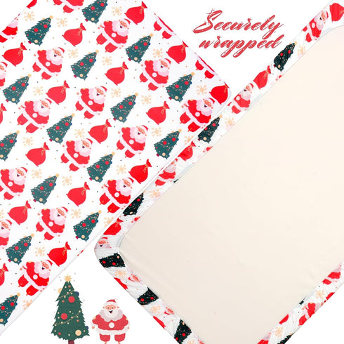 Cozy Boy,52x28 inches Christmas Crib Sheet,Baby Sheets Fitted Crib Sheet Breathable Fits Standard Size Crib for Toddler