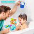 Baby Bath Toys for Toddlers 1-3, Bear Kids Bath Tub Toys with 2 Turtle Swimming Toys & 3 Floating Boat Gifts