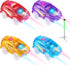 Tracks Cars Replacement Only, Toy Cars for Tracks Glow in The Dark, Magic Car Accessories with 5 Flashing LED Lights,
