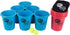 Hey! Play! Large Beer Pong Outdoor Game Set: 12 Buckets, 2 Balls, Tote Bag for Kids & Adults