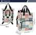 FLildon Backpack Backpack Simple Floral Checkered Diaper Bag Waterproof Mom Travel Tote with Insulated Pockets
