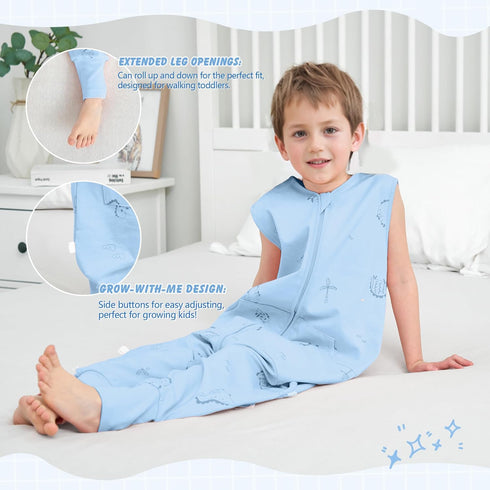 Sack,Summer LAT Baby Sleep Toddler Cotton Sleep Sacks with Legs,Dinosaur for Boys Girls,Baby Wearable Blanket